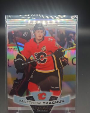Matthew Tkachuk, O-Pee-Chee Platinum, 2019-20, Rainbow, Rookie Card, #131, Calgary Flames