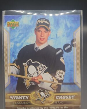 2005-06 Upper Deck Phenomenal Beginning Sidney Crosby #1, Penguins card, Crosby rookie season, Upper Deck insert