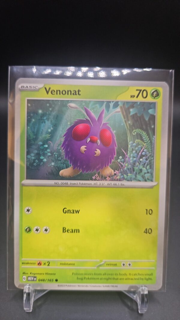 Pokemon Venonat 048/165 Scarlet & Violet 151 Common Regular
