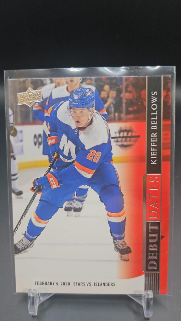 2020-21 Upper Deck Series 1 Debut Dates Kieffer Bellows #DD-7, NHL rookie card, Debut Dates rookie, Upper Deck hockey card