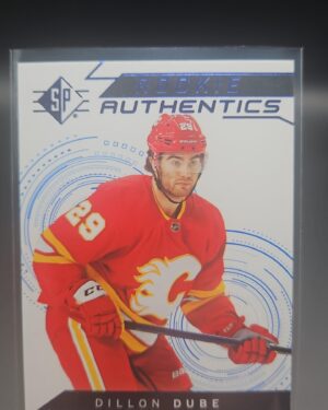 2018-19 SP Authentic Rookie Authentics Dillon Dube #103 Blue Parallel Card
