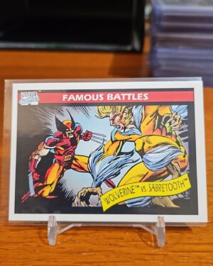 1990 Impel Marvel Universe Wolverine vs Sabretooth #119