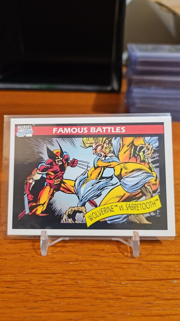 1990 Impel Marvel Universe Wolverine vs Sabretooth #119