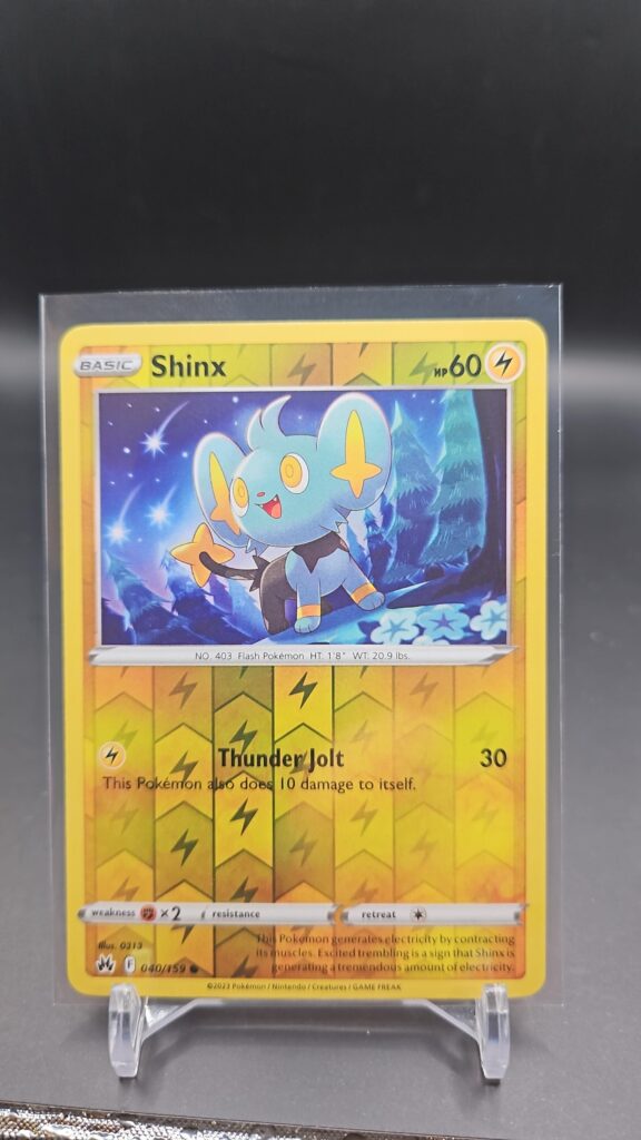 Shinx 040/159 Reverse Holo Crown Zenith Pokémon card near mint