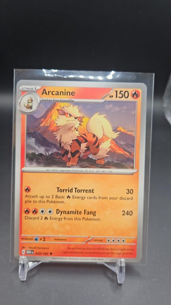 Arcanine 059/165 Scarlet&Violet 151 Non Holo Pokémon TCG Uncommon