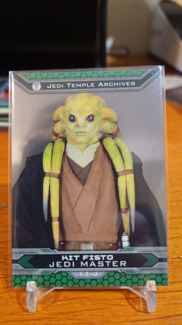 2015 Topps Star Wars Chrome Perspectives: Jedi vs Sith Refractor Kit Fisto#11-j
