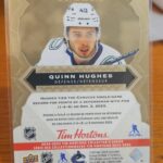 2024-25 UD Tim Hortons PURE GOLD Quinn Hughes #PG-1 - Image 2