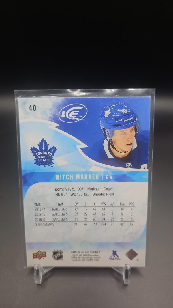2019-20 Upper Deck Ice Base Green Parallel #40 Mitch Marner - Image 2