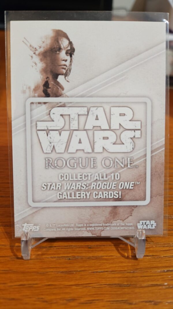 2016 Topps Star Wars: Rogue One Series 1 Gallery Jyn Erso - Image 2
