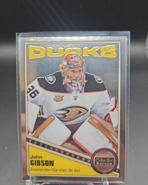 2019-20 O-Pee-Chee Platinum Retro Parallel John Gibson #R-7 Card