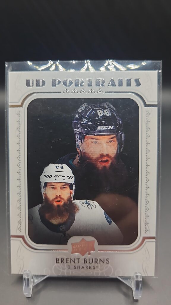 2019-20 Upper Deck Series 1 UD Portraits Brent Burns #P-37 Card