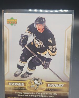 2005-06 Upper Deck Phenomenal Beginnings Sidney Crosby #11, Penguins card, Crosby rookie season, Upper Deck insert