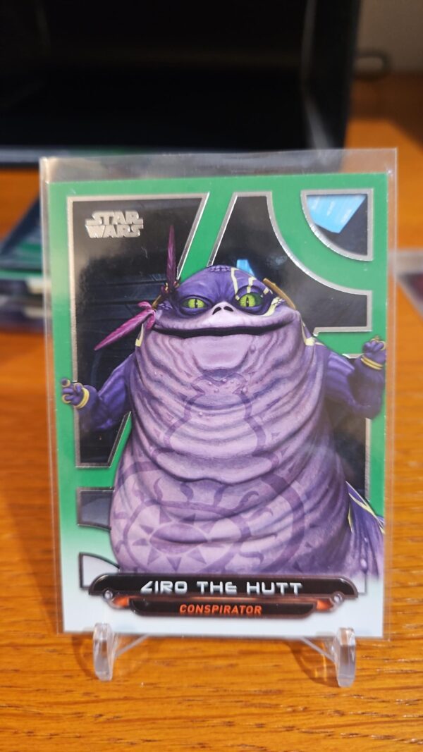 2017 Topps Star Wars Galactic Files Reborn Green /199 Ziro the Hutt #ACW-11