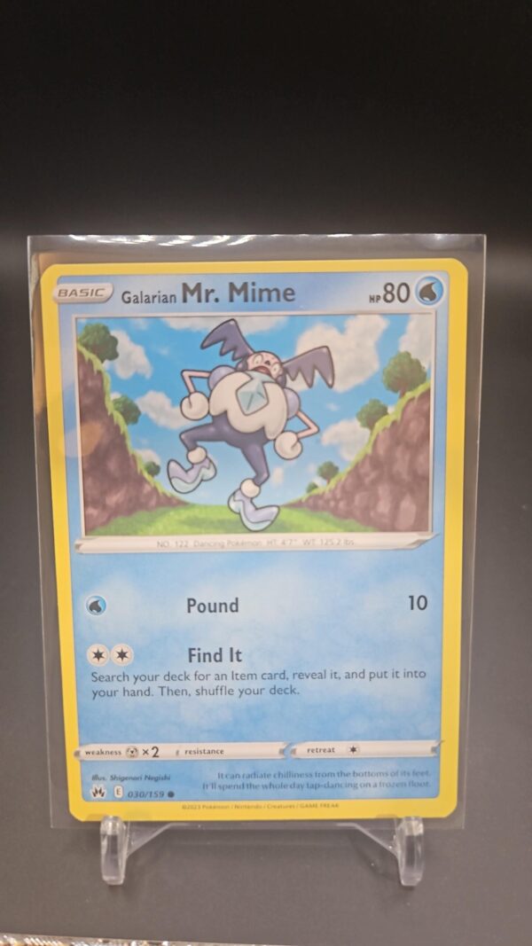 Galarian Mr. Mime 030/159 Crown Zenith Pokemon TCG Card