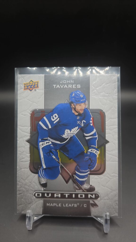 John Tavares Upper Deck Extended Series Ovation 2020-21 #O-21 Toronto Maple Leafs hockey card