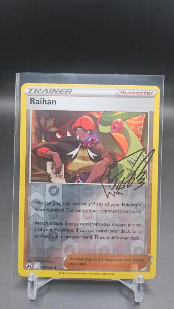 Raihan 140/159 Reverse Holo Rare Crown Zenith Pokémon TCG Card Front