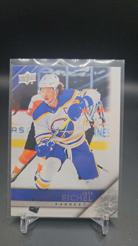 2020-21 Upper Deck Extended 2005-06 Tribute Jack Eichel #T-8, Sabres card, 05-06 Tribute insert, Upper Deck hockey