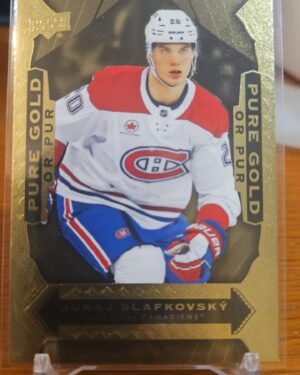 Juraj Slafkovský Upper Deck Tim Hortons Pure Gold PG-15 Montreal Canadiens hockey card