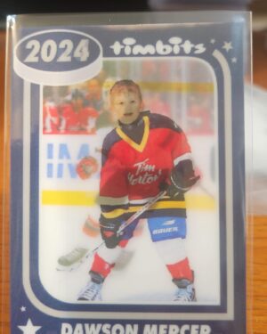 2024-25 Upper Deck Tim Hortons Dawson Mercer Timbits 3D #2006 NHL hockey insert card, ideal for Tim Hortons and Mercer collectors.