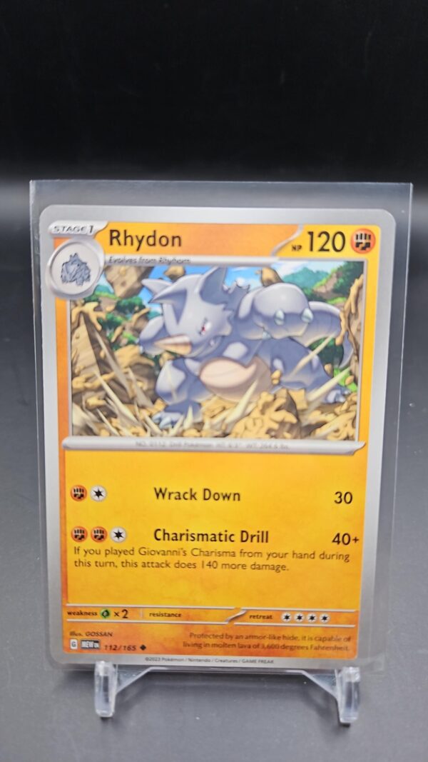 Rhydon 112/165 Uncommon Scarlet and Violet 151 Pokemon TCG