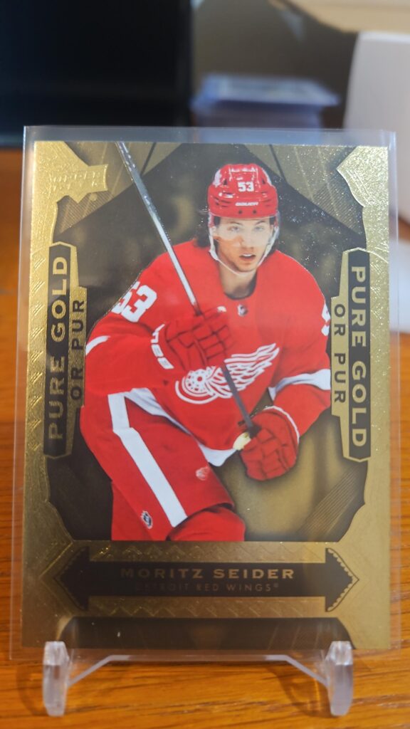 2024-25 Upper Deck Tim Hortons Pure Gold #PG-10 Moritz Seider hockey card