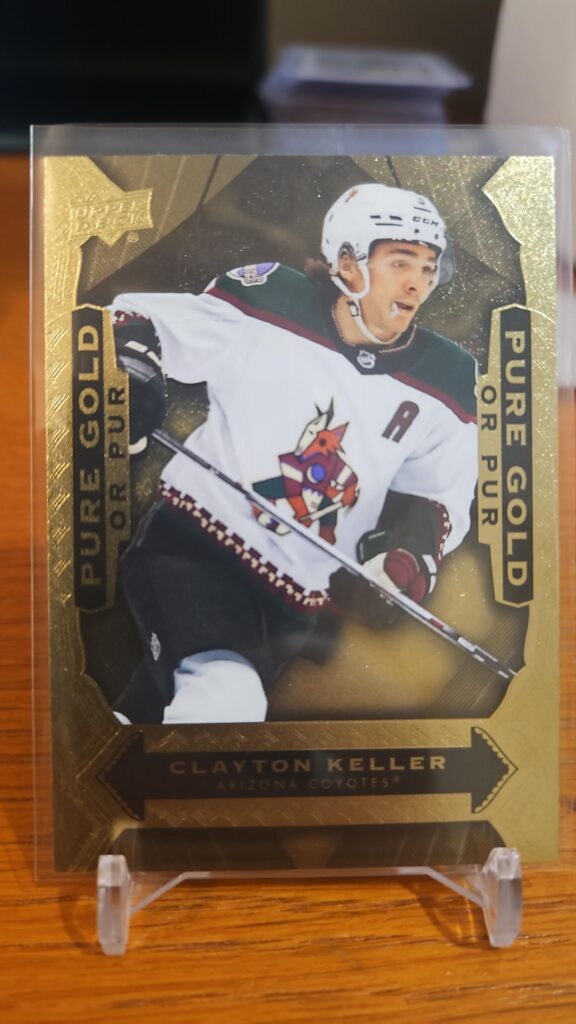 2024-25 Upper Deck Tim Hortons Pure Gold #PG-16 Clayton Keller hockey card