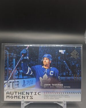 2019-20 SP Authentic Authentic Moments John Tavares Card# 112