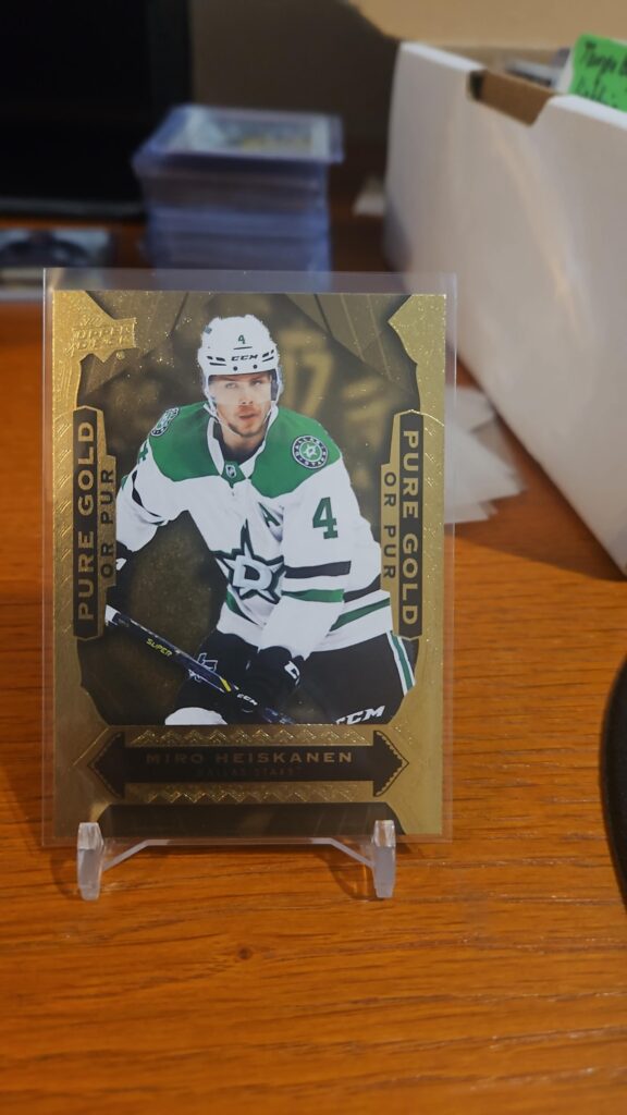 2024-25 Upper Deck Tim Hortons Pure Gold #PG-6 Miro Heiskanen hockey card