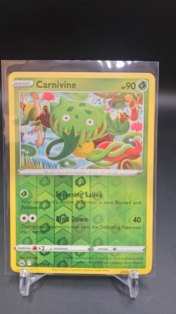 Carnivine 012/159 Reverse Holo Uncommon Crown Zenith Pokemon TCG