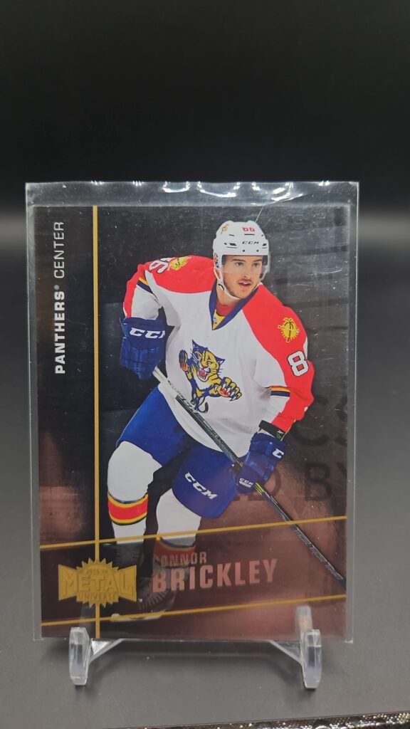 2015-16 Fleer Showcase Metal Universe Connor Brickley #MU-28 Card