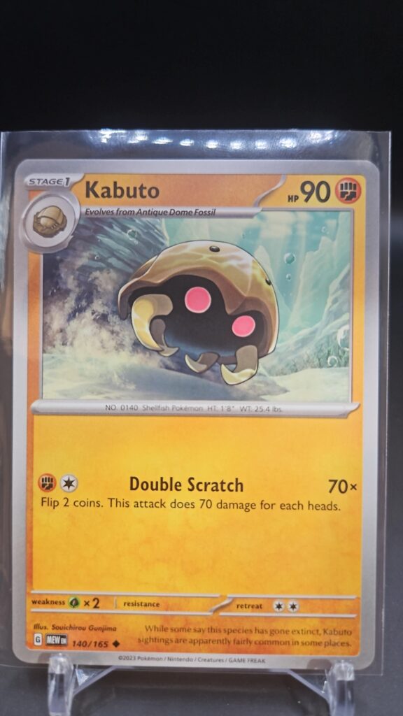 Kabuto 140/165 Scarlet & Violet 151 Uncommon Pokémon Card