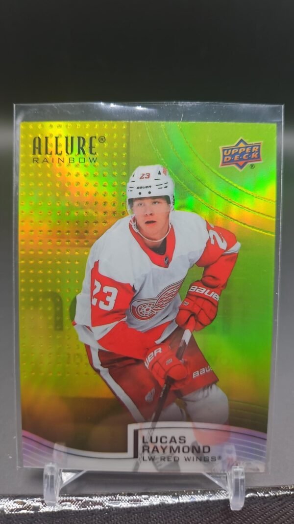 2021-22 Upper Deck Allure Rainbow Yellow/Green Lucas Raymond #R-6