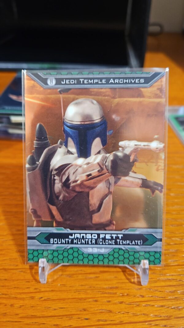 2015 Star Wars Chrome Perspective Jedi vs. Sith Card Refractor #33-J Jango Fett