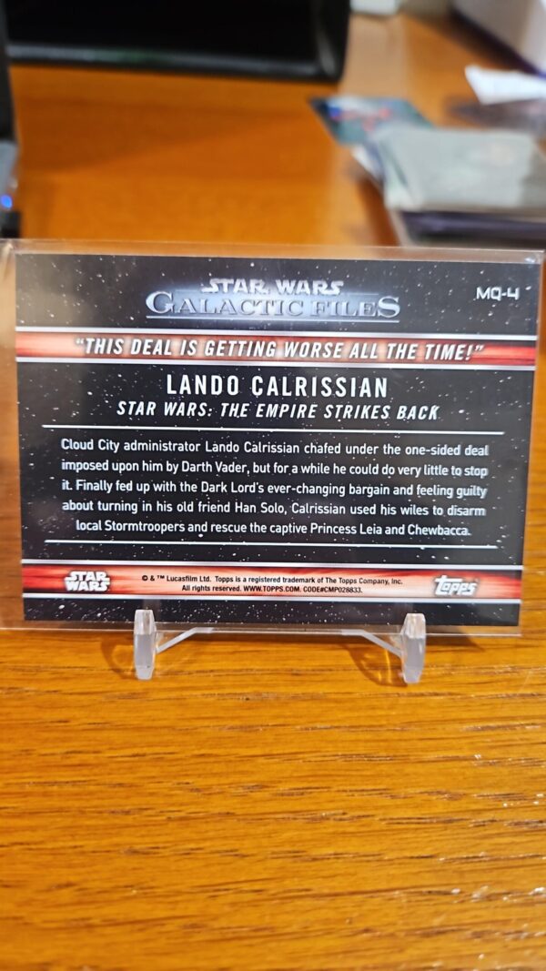 2018 Topps Star Wars Galactic Files Reborn Famous Quotes #MQ-4 - Image 2