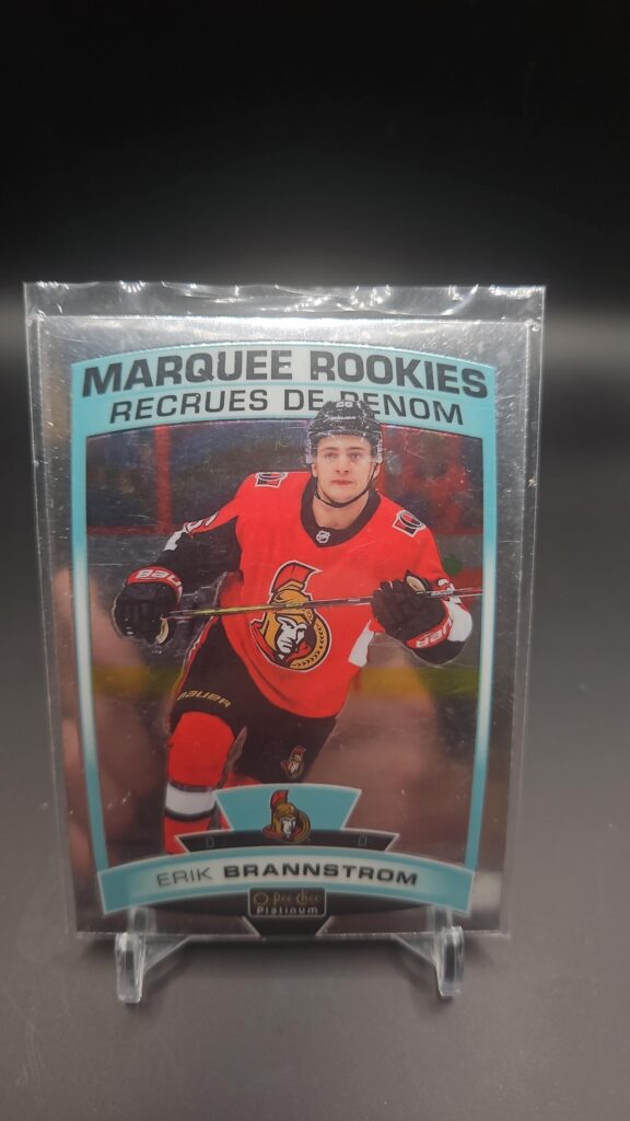 2019-20 O-Pee-Chee Platinum Marquee Rookies Erik Brannstrom #161 Card