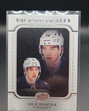 2018-19 Upper Deck UD Portraits Rookies Ville Heinola #P-86 Winnipeg Jets