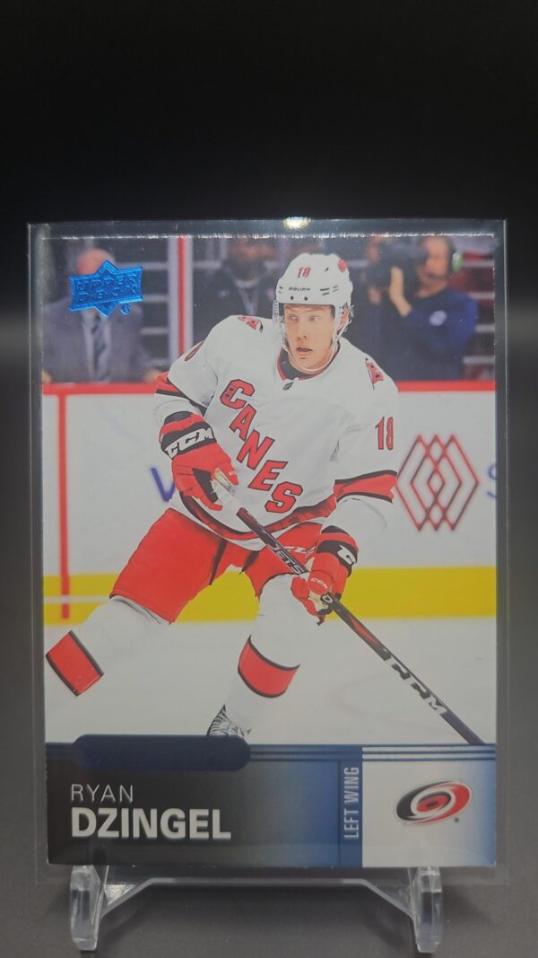 19-20 UD Overtime Hockey Blue Parallel #80 Ryan Dzingel
