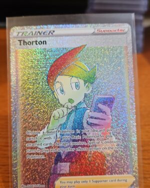 Thorton 210/196 Lost Origin Rainbow Secret Rare Full Art Trainer near mint