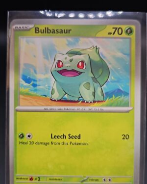 Bulbasaur 001/165 Common English Pokemon Scarlet & Violet - 151