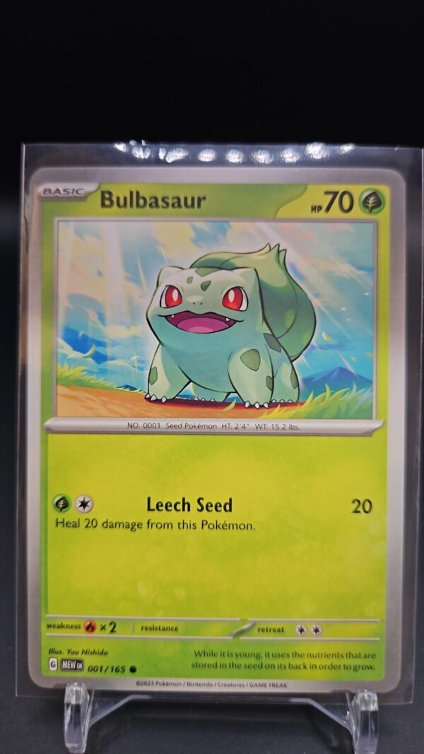 Bulbasaur 001/165 Common English Pokemon Scarlet & Violet - 151