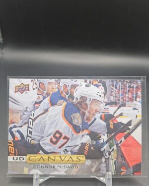 Connor McDavid 2019-20 Upper Deck Series 2 Canvas #C84 card