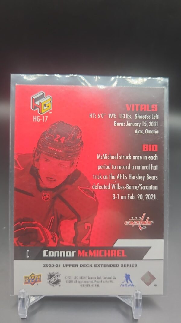 2020-21 Upper Deck HoloGrFx Rookies #HG17 Connor McMichael - Image 2