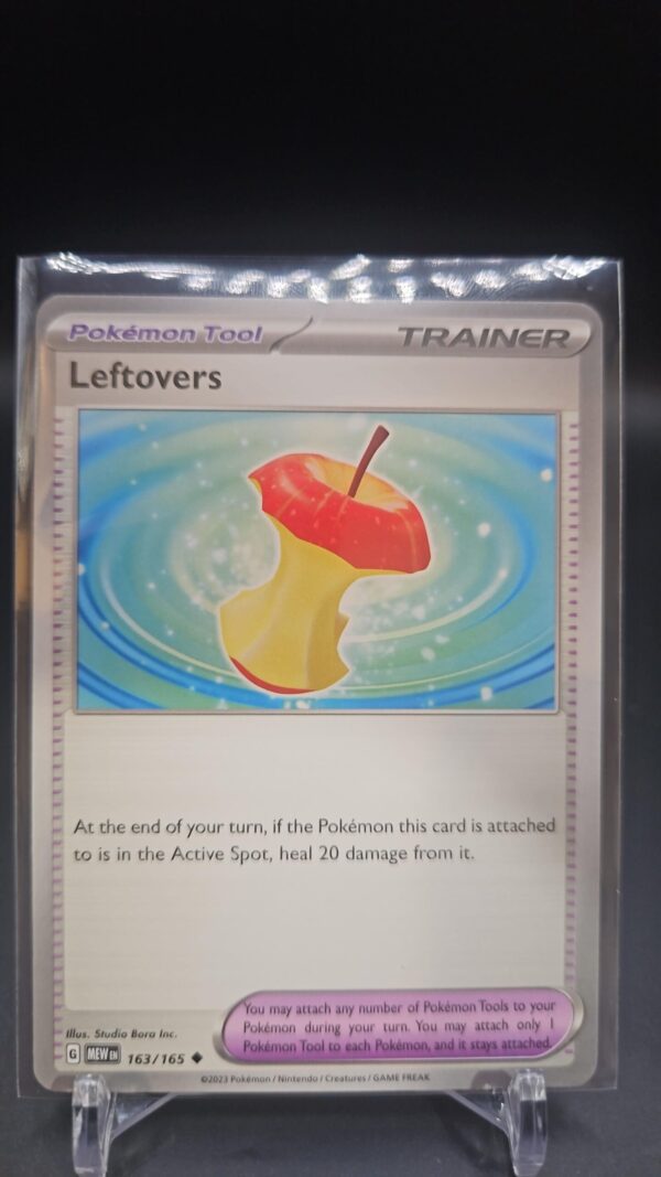 Leftovers - 163/165 - Trainer - 151 English - Pokemon - NM/M