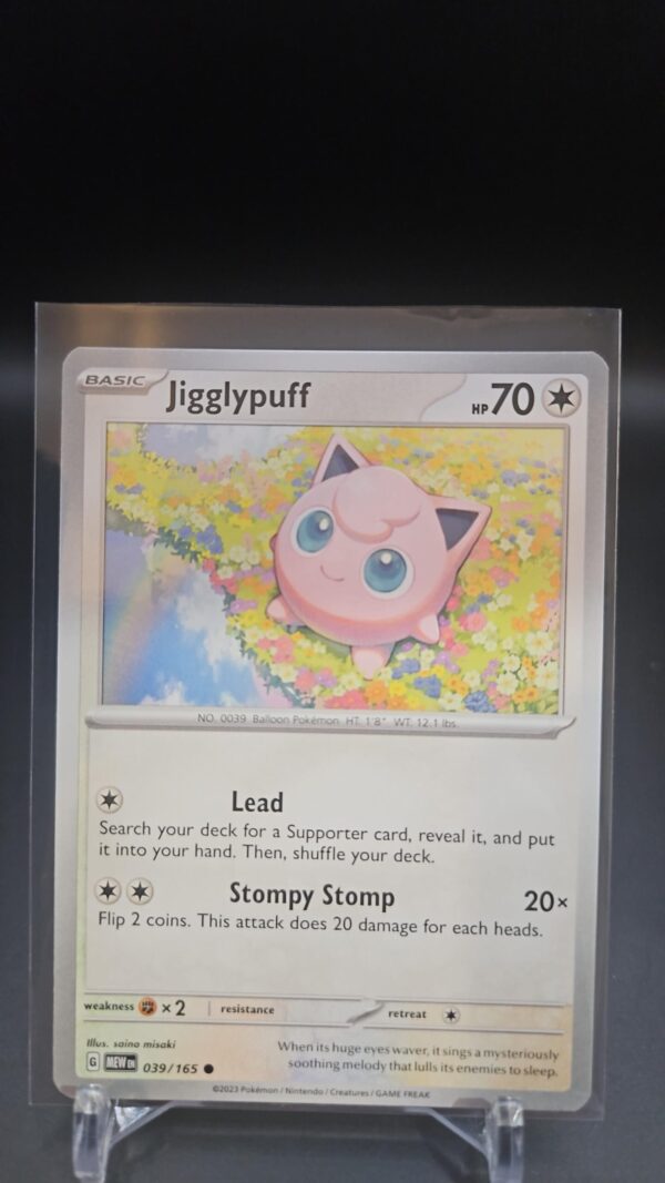 Pokemon TCG Jigglypuff 039/165 Scarlet & Violet 151 Regular