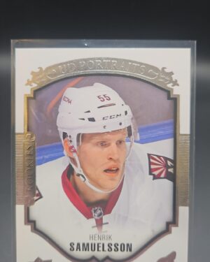 2015-16 Upper Deck UD Portraits Rookies Henrik Samuelsson #P-67, Coyotes rookie card, UD Portraits RC, NHL rookie, Upper Deck hockey