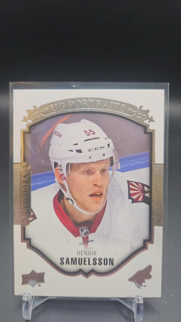 2015-16 Upper Deck UD Portraits Rookies #P-67 Henrik Samuelsson Arizona Coyotes