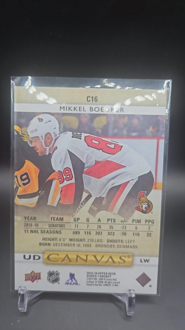2019-20 Upper Deck UD Canvas #C16 Mikkel Boedker - Ottawa Senators - Image 2