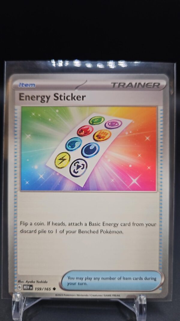 Energy Sticker 159/165 MEWen 151 English Pokemon Card