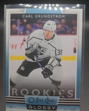 2019-20 19/20 O-Pee-Chee Glossy BLUE ROOKIE R-6 Carl Grundstrom LA Kings