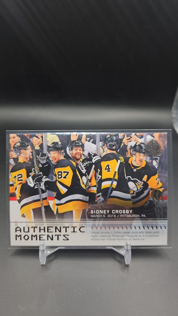 2019-20 SP Authentic Moments Sidney Crosby #102 Card